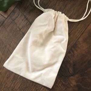 EXPRESS white small drawstring jewelry dust bag